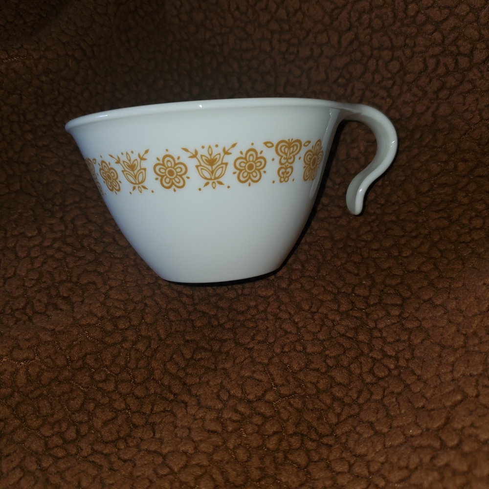 3ct. Corelle Butterfly Gold Open No Lid Hook Handle Sugar Bowl Vintage - Picture 3 of 5